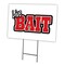 Signmission Live Bait Yard Sign & Stake outdoor plastic coroplast window, C-1216-DS-Live Bait C-1216-DS-Live Bait - alternate 1